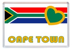 Cape Town - Love South Africa/African Towns & Cities Flag - Jumbo Fridge Magnet Souvenir Gift Present