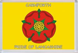 Carnforth - Pride of Lancashire County Flag - Jumbo Fridge Magnet Souvenir Gift Present