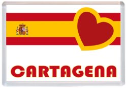 Cartagena - Love Spain/Spanish Towns & Cities Flag - Jumbo Fridge Magnet Souvenir Gift Present