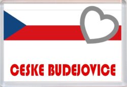Ceske Budejovice - Love Czech Republic Towns & Cities Flag - Jumbo Fridge Magnet Souvenir Gift Present