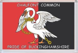 Chalfont Common - Pride of Buckinghamshire County Flag - Jumbo Fridge Magnet Souvenir Gift Present