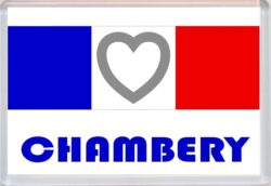 Chambery - Love France/French Towns & Cities Flag - Jumbo Fridge Magnet Souvenir Gift Present