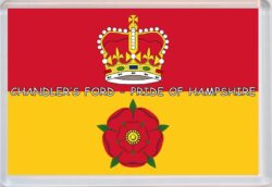 Chandlers Ford - Pride of Hampshire County Flag - Jumbo Fridge Magnet Souvenir Gift Present