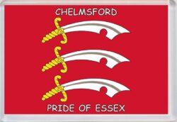 Chelmsford - Pride of Essex County Flag - Jumbo Fridge Magnet Souvenir Gift Present
