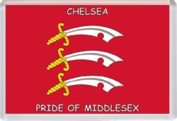 Chelsea - Pride of Middlesex County Flag - Jumbo Fridge Magnet Souvenir Gift