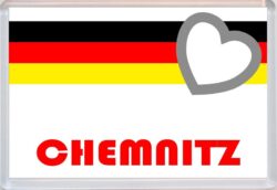 Chemnitz - Love Germany/German Towns & Cities Flag - Jumbo Fridge Magnet Souvenir Gift Present