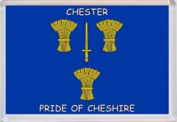 Chester - Pride of Cheshire County Flag - Jumbo Fridge Magnet Souvenir Gift Present