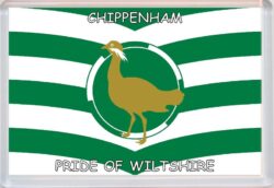 Chippenham - Pride of Wiltshire County Flag - Jumbo Fridge Magnet Souvenir Gift Present