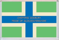Chipping Sodbury - Pride of Gloucestershire County Flag - Jumbo Fridge Magnet Souvenir Gift Present