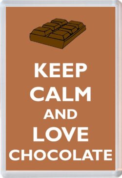 Keep Calm and Love Chocolate - Jumbo Fridge Magnet Souvenir Gift Present