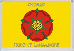 Chorley - Pride of Lancashire County Flag - Jumbo Fridge Magnet Souvenir Gift Present