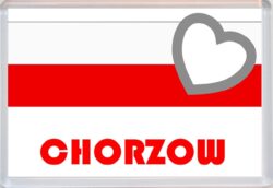 Chorzow - Love Poland/Polish Towns & Cities Flag - Jumbo Fridge Magnet Souvenir Gift Present