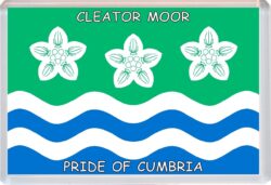 Cleator Moor - Pride of Cumbria County Flag - Jumbo Fridge Magnet Souvenir Gift Present