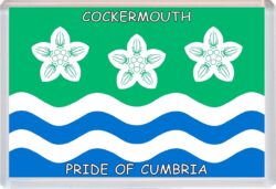 Cockermouth - Pride of Cumbria County Flag - Jumbo Fridge Magnet Souvenir Gift Present