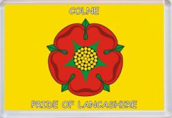 Colne - Pride of Lancashire County Flag - Jumbo Fridge Magnet Souvenir Gift Present