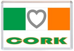 Cork - Love Ireland/Irish Towns & Cities Flag - Jumbo Fridge Magnet Souvenir Gift Present