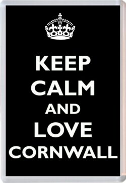 Keep Calm and Love Cornwall - Jumbo Fridge Magnet Souvenir Gift Present