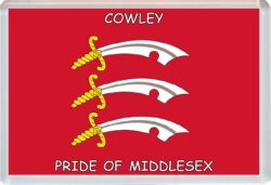 Cowley - Pride of Middlesex County Flag - Jumbo Fridge Magnet Souvenir Gift