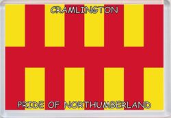 Cramlington - Pride of Northumberland County Flag - Jumbo Fridge Magnet Souvenir Gift