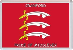Cranford - Pride of Middlesex County Flag - Jumbo Fridge Magnet Souvenir Gift