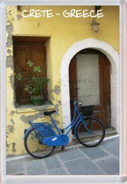 Crete - Greece - Jumbo Fridge Magnet Souvenir Gift Present Bike