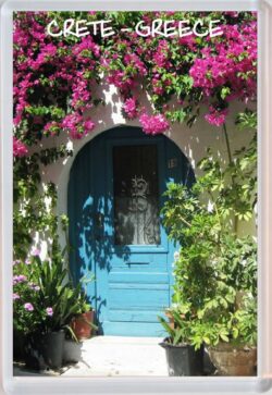 Crete - Greece - Jumbo Fridge Magnet Souvenir Gift Present Flowers