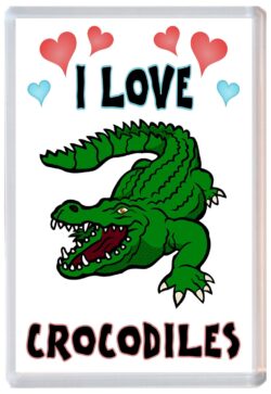 I Love Crocodiles - Jumbo Fridge Magnet Souvenir Gift Present