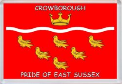 Crowborough - Pride of East Sussex County Flag - Jumbo Fridge Magnet Souvenir Gift Present