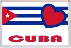 Cuba - Love Cuba/Cuban Towns & Cities Flag - Jumbo Fridge Magnet Souvenir Gift Present