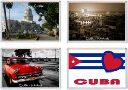 Havana - Cuba - 4 PACK - Jumbo Fridge Magnet Souvenir Gift Present