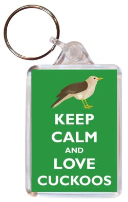 Keep Calm and Love Cuckoos - Double Sided Large Keyring Key Fob Chain Ring Gift Present Souvenir