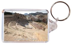 Cartagena - Spain - Double Sided Large Keyring Key Fob Chain Ring Gift Present Souvenir