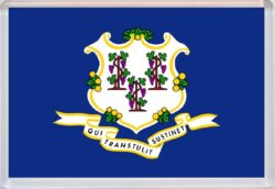 Connecticut - USA State Flag - Jumbo Fridge Magnet Souvenir Gift Present