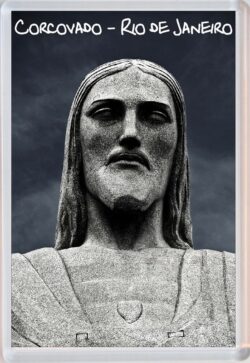Corcovado - Rio de Janeiro - Brazil - Jumbo Fridge Magnet Souvenir Gift Present