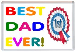 Best Dad Ever - Jumbo Fridge Magnet Gift Present Birthday Xmas Christmas Fathers Day