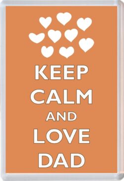 Keep Calm and Love Dad - Jumbo Fridge Magnet Souvenir Gift Fathers Day Birthday Xmas Present