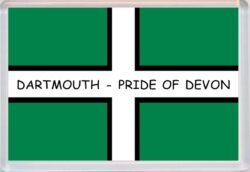 Dartmouth - Pride of Devon County Flag - Jumbo Fridge Magnet Souvenir Gift Present
