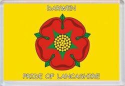Darwen - Pride of Lancashire County Flag - Jumbo Fridge Magnet Souvenir Gift Present