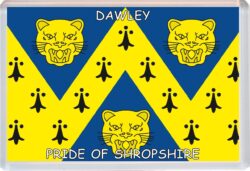Dawley - Pride of Shropshire County Flag - Jumbo Fridge Magnet Souvenir Gift