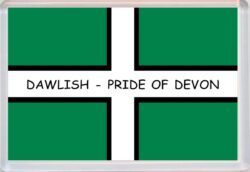 Dawlish - Pride of Devon County Flag - Jumbo Fridge Magnet Souvenir Gift Present