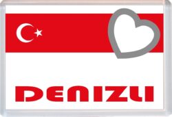 Denizli - Love Turkey/Turkish Towns & Cities Flag - Jumbo Fridge Magnet Souvenir Gift Present
