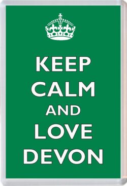 Keep Calm and Love Devon - Jumbo Fridge Magnet Souvenir Gift Present