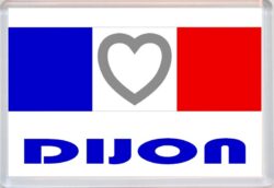 Dijon - Love France/French Towns & Cities Flag - Jumbo Fridge Magnet Souvenir Gift Present