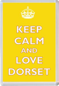 Keep Calm and Love Dorset - Jumbo Fridge Magnet Souvenir Gift Present