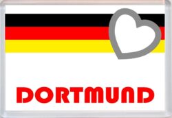 Dortmund - Love Germany/German Towns & Cities Flag - Jumbo Fridge Magnet Souvenir Gift Present