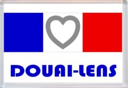 Douai-Lens - Love France/French Towns & Cities Flag - Jumbo Fridge Magnet Souvenir Gift Present