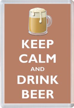 Keep Calm and Drink Beer - Jumbo Fridge Magnet Souvenir Gift Present
