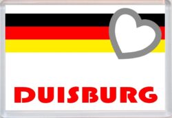 Duisburg - Love Germany/German Towns & Cities Flag - Jumbo Fridge Magnet Souvenir Gift Present