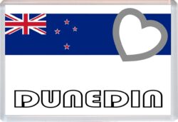 Dunedin - Love New Zealand Towns & Cities Flag - Jumbo Fridge Magnet Souvenir Gift Present