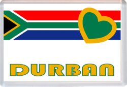 Durban - Love South Africa/African Towns & Cities Flag - Jumbo Fridge Magnet Souvenir Gift Present